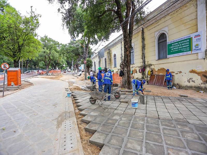Obras de revitalização do Centro de Teresina devem ser entregues em setembro